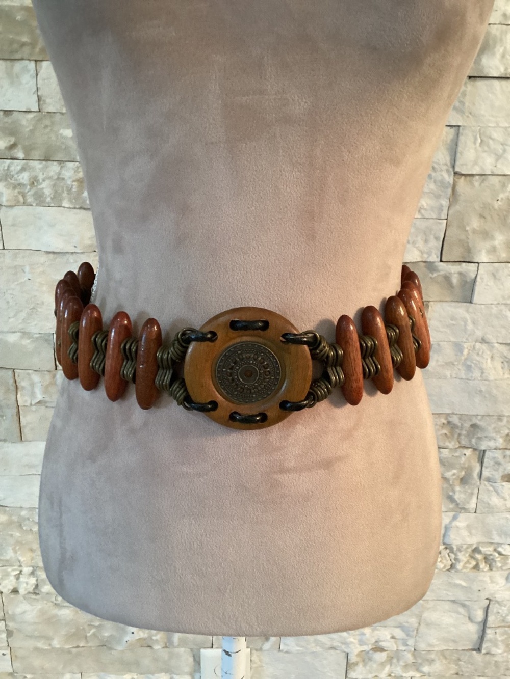 Vintage 1970s bohemian concho belt